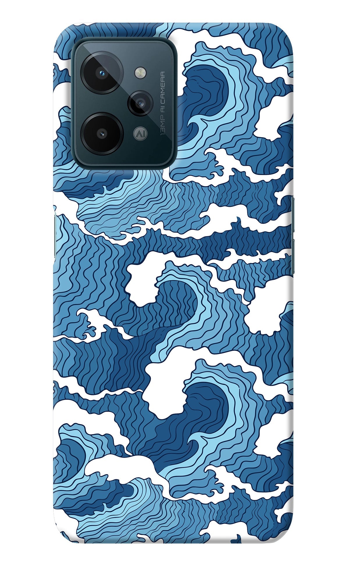 Blue Waves Realme C31 Back Cover