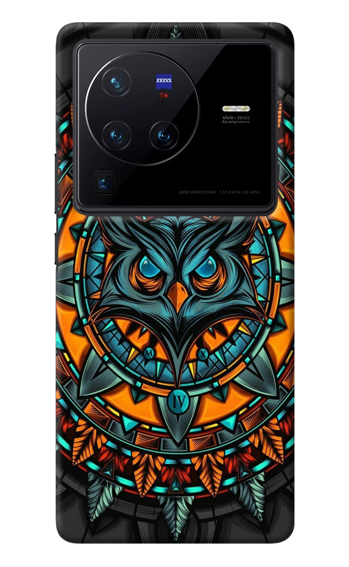 Angry Owl Art Vivo X80 Pro Back Cover