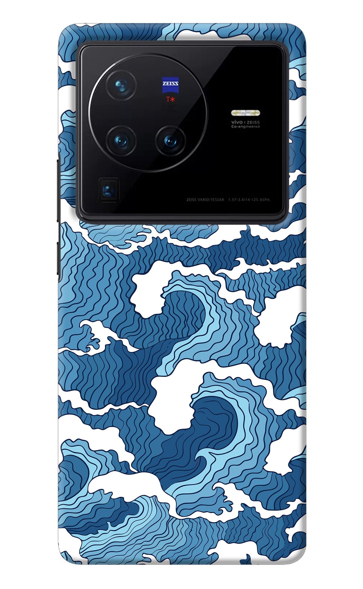 Blue Waves Vivo X80 Pro Back Cover