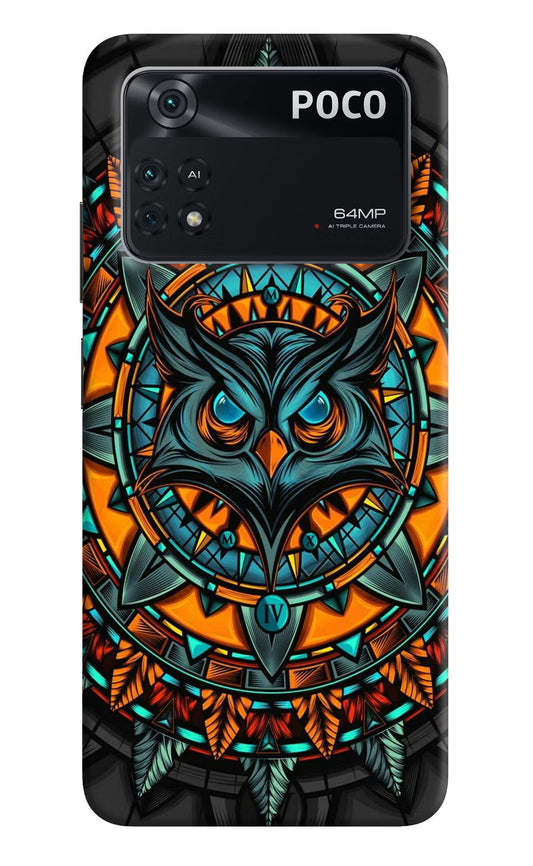 Angry Owl Art Case for Poco M4 Pro 4G