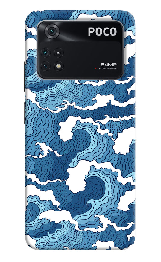 Blue Waves Case for Poco M4 Pro 4G