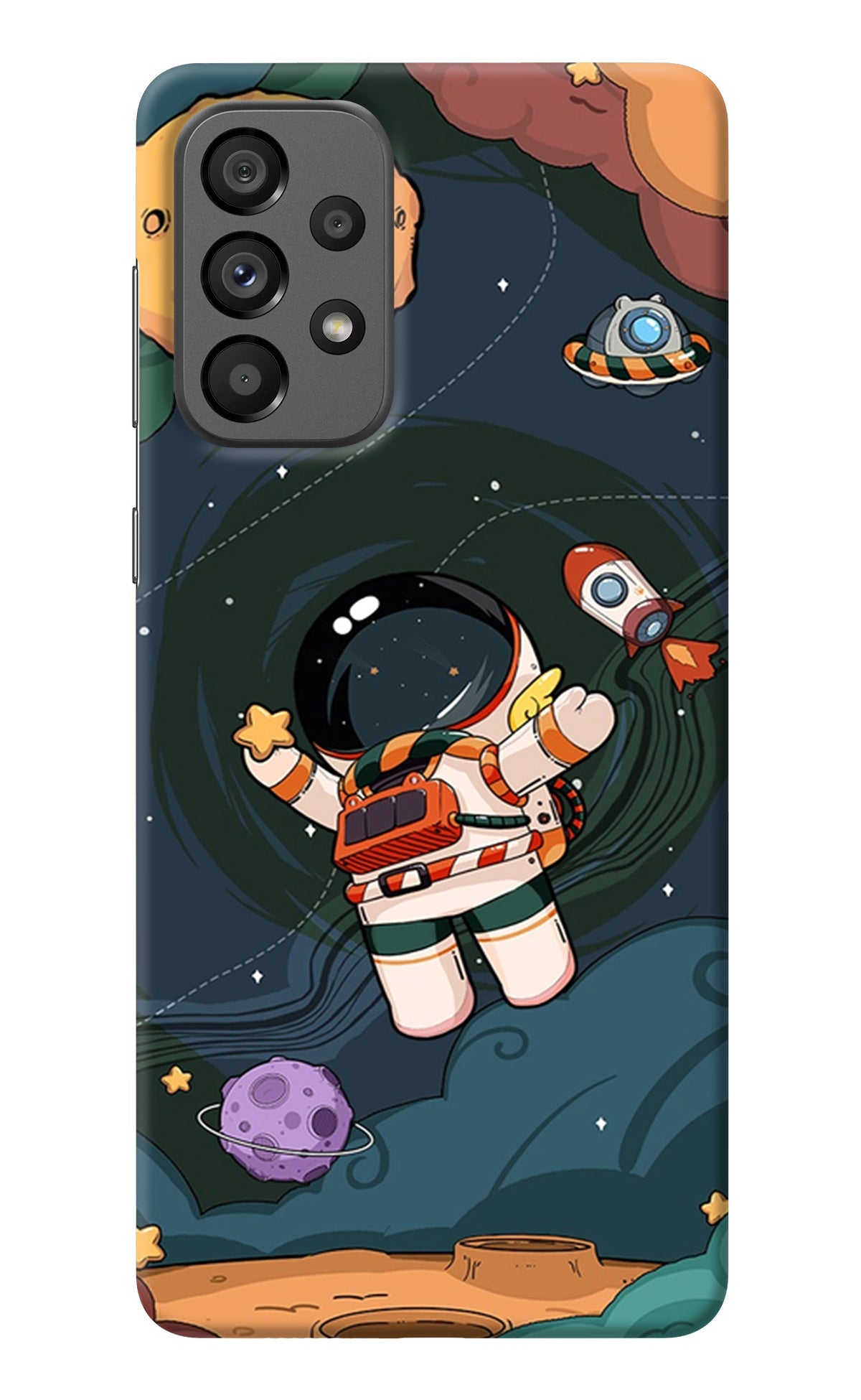 Cartoon Astronaut Samsung A73 5G Back Cover