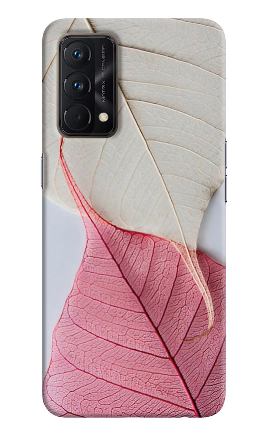 White Pink Leaf Case for Realme GT Master Edition by Casekaro