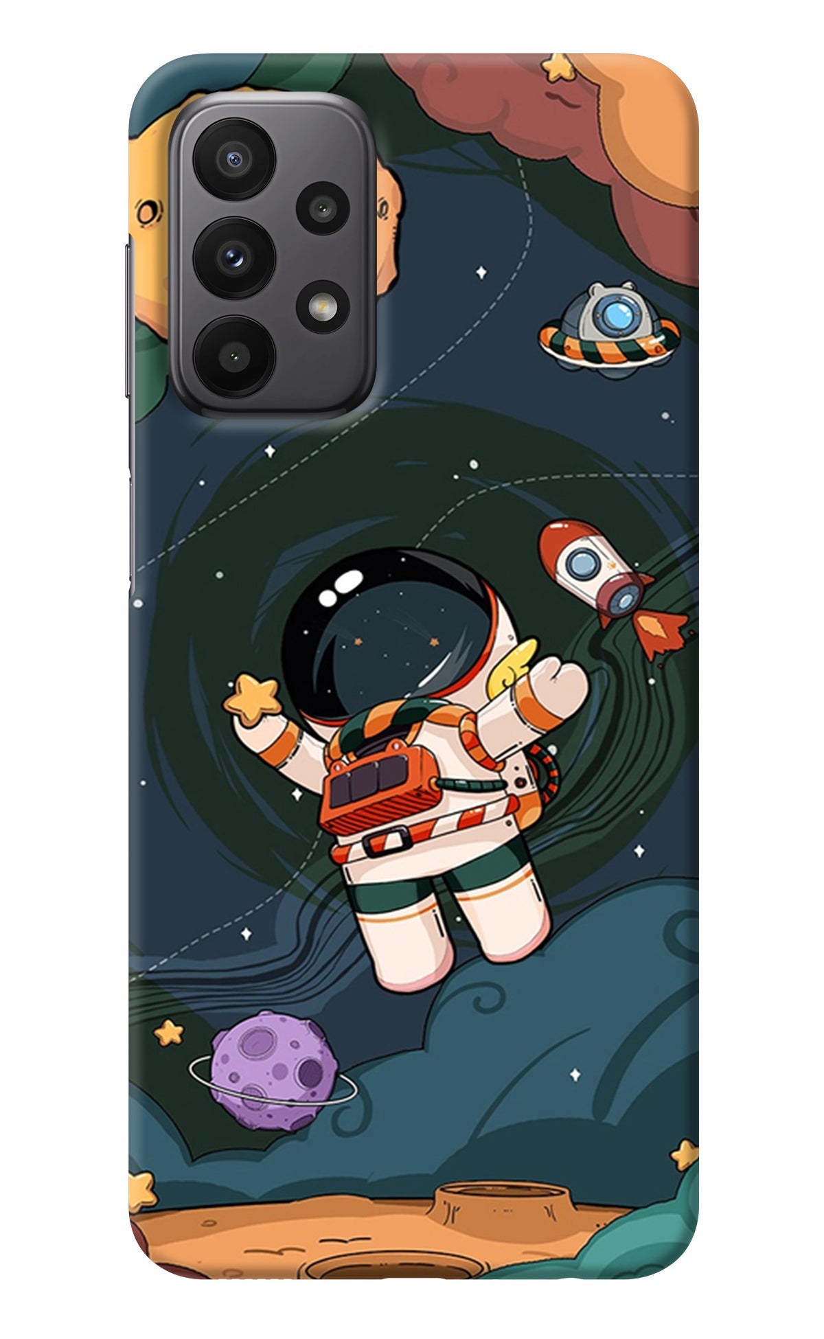 Cartoon Astronaut Samsung A23 Back Cover