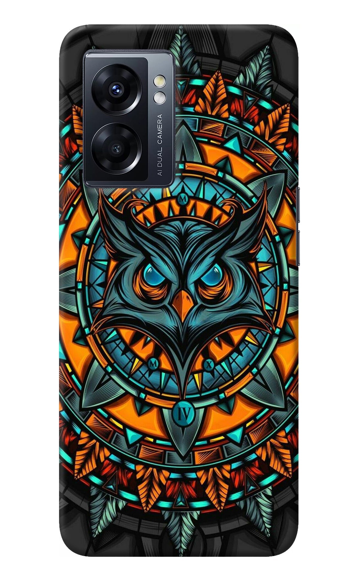 Angry Owl Art Case for Oppo K10 5G