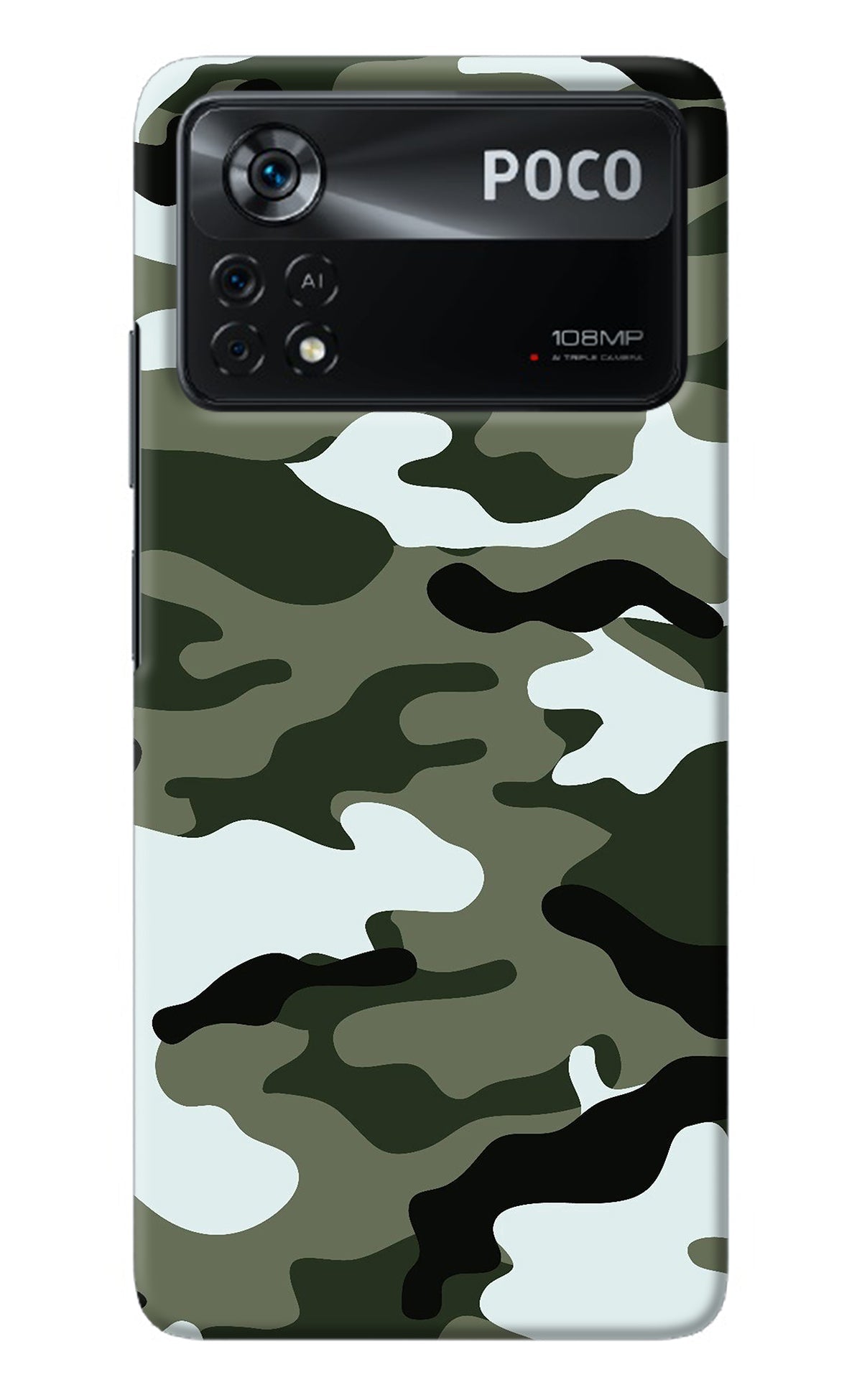 Camouflage Poco X4 Pro Back Cover