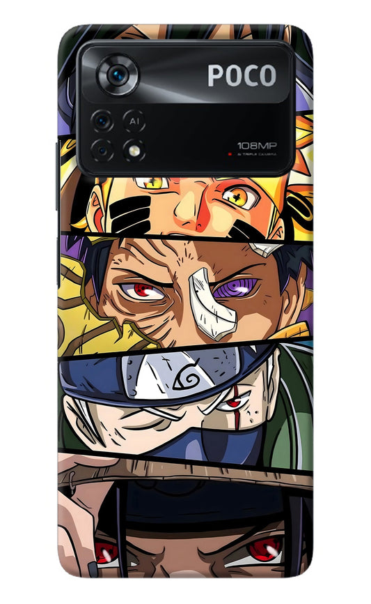 Naruto Character Poco X4 Pro Back Cover