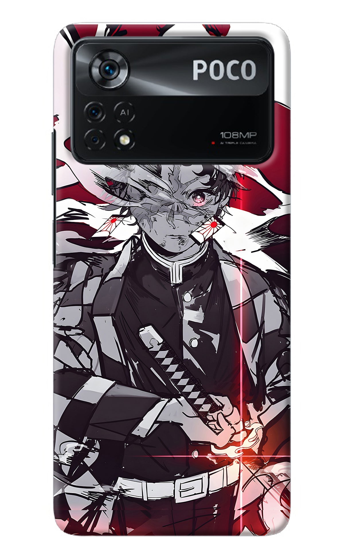 Demon Slayer Poco X4 Pro Back Cover