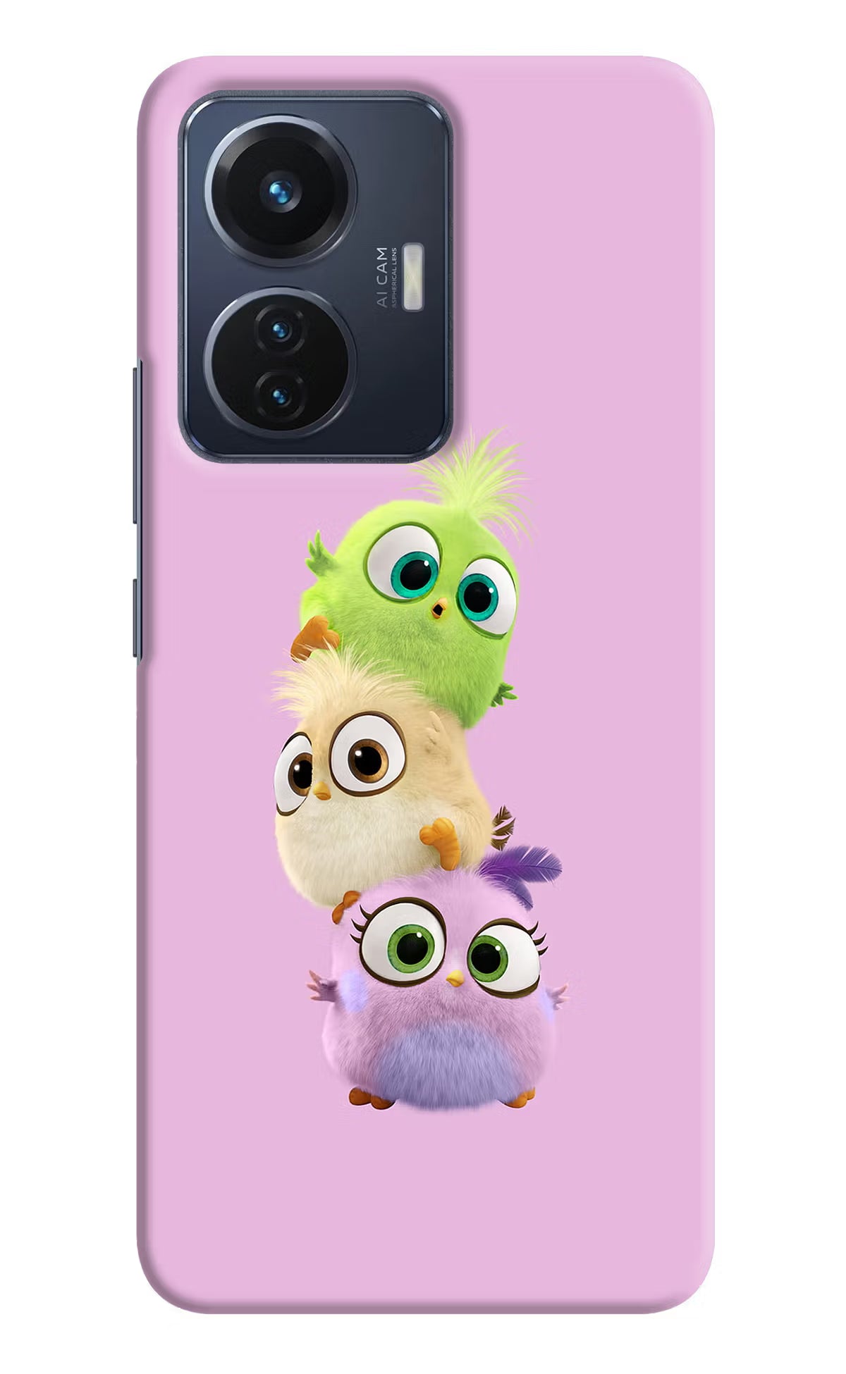 Cute Little Birds Case for Vivo T1 44W by Casekaro