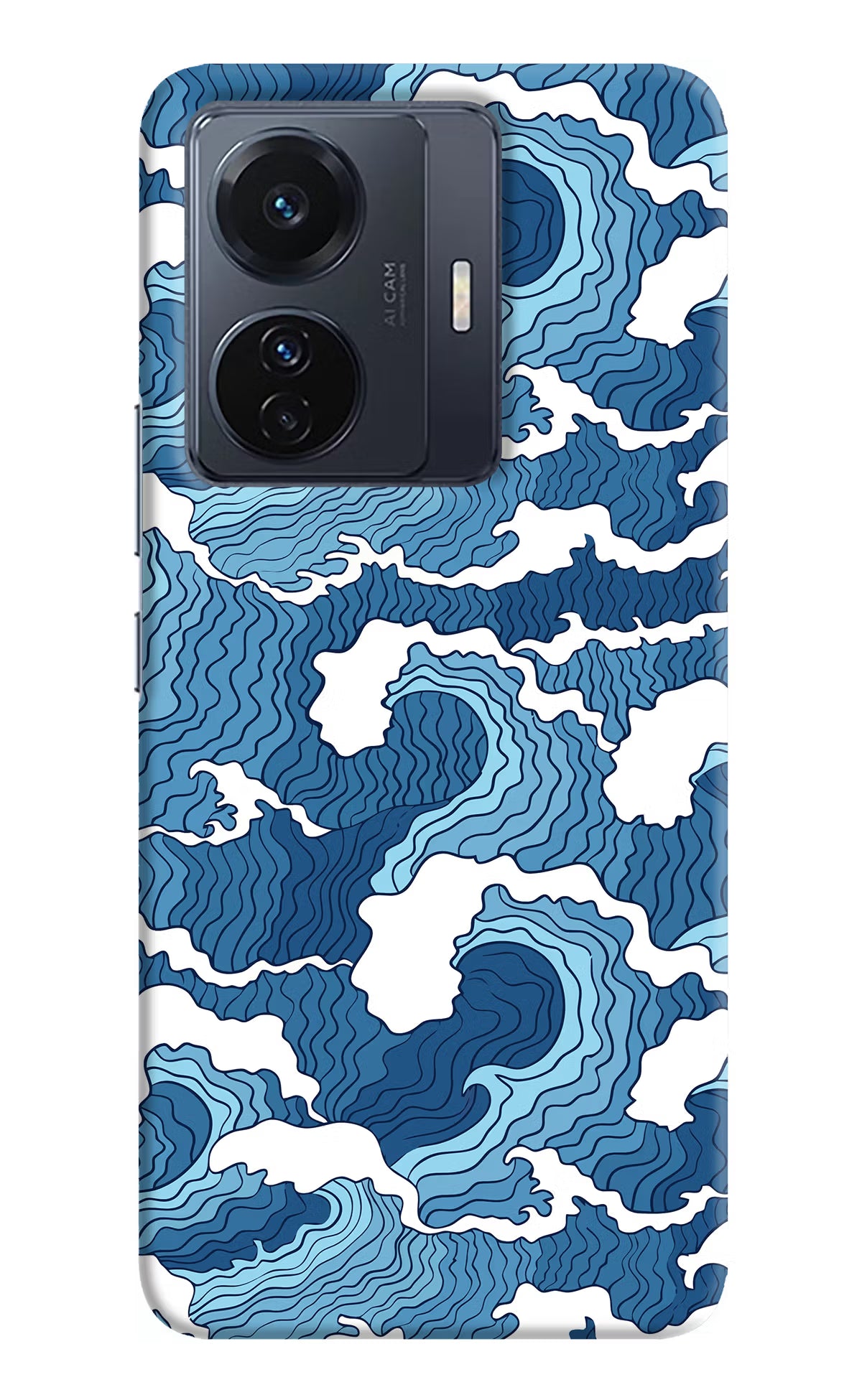 Blue Waves Case for Vivo T1 Pro 5G by Casekaro