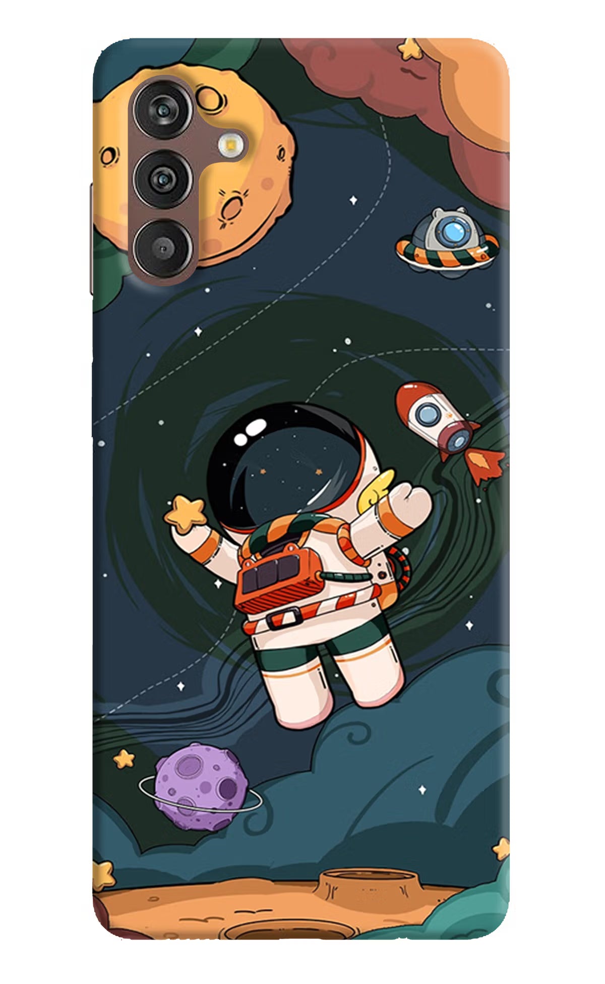 Cartoon Astronaut Case for Samsung M13 5G by Casekaro