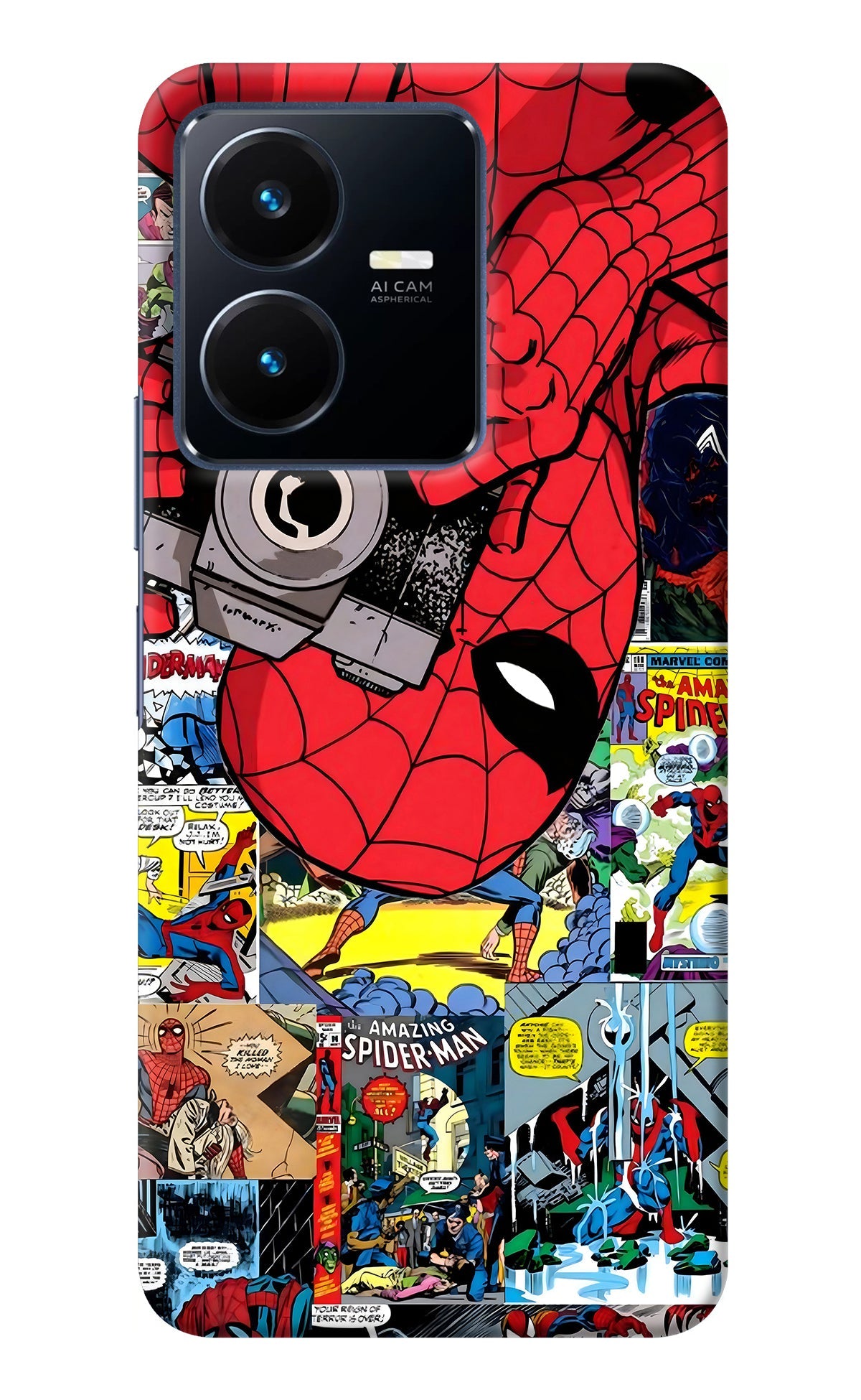 Spider Man Vivo Y22 Back Cover