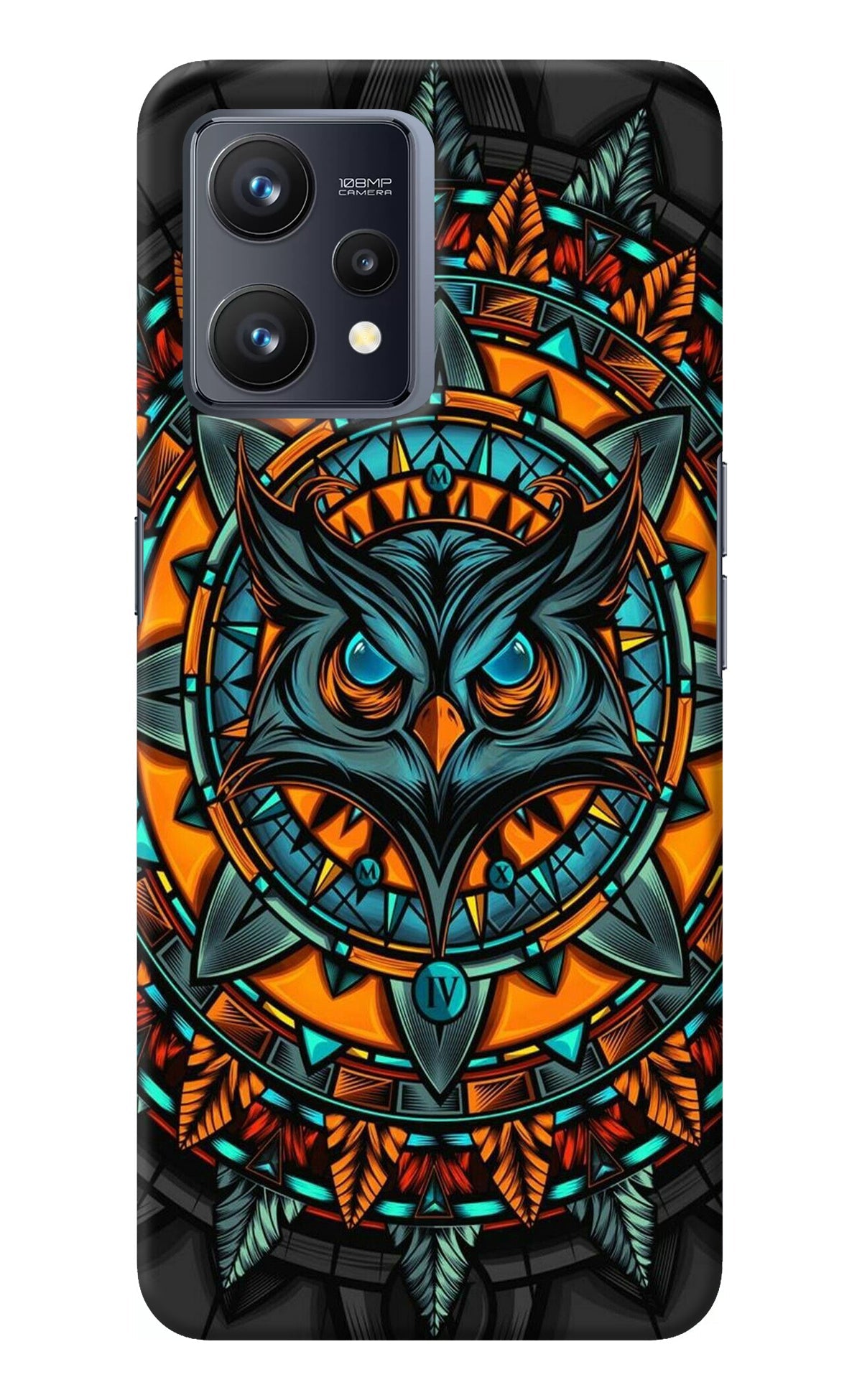 Angry Owl Art Realme 9 4G Back Cover