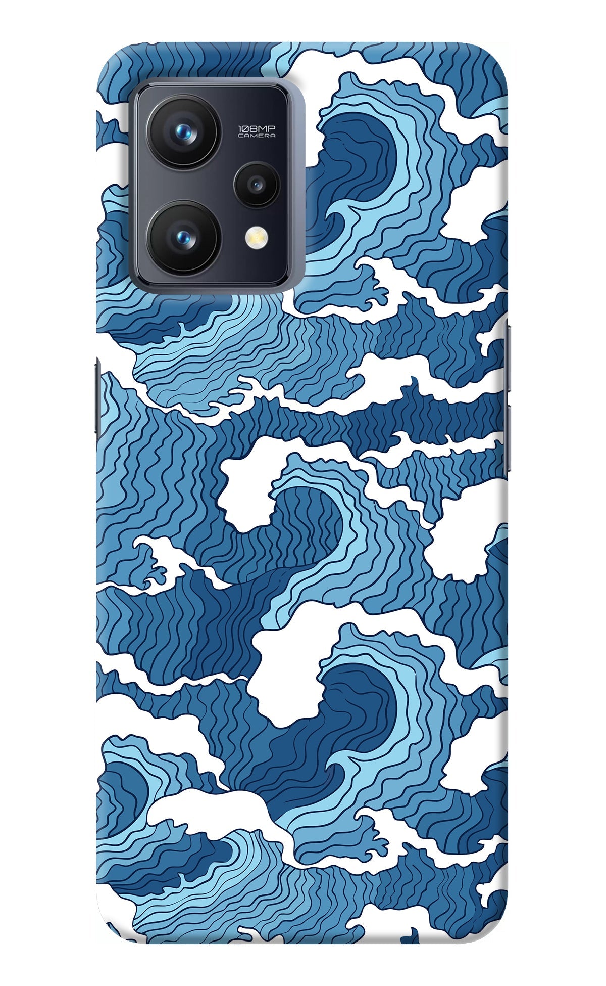 Blue Waves Realme 9 4G Back Cover