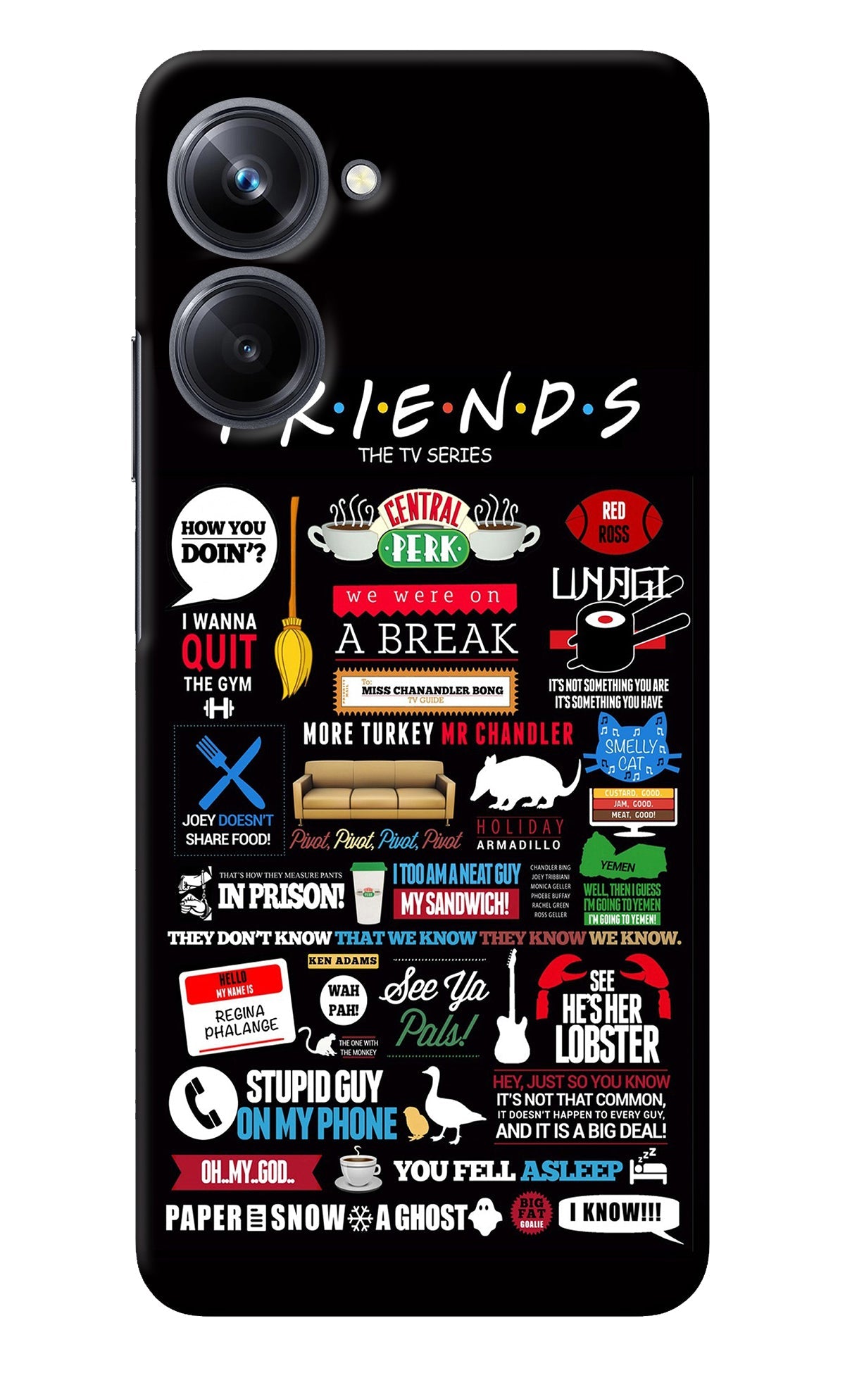 FRIENDS Realme 10 Pro 5G Back Cover