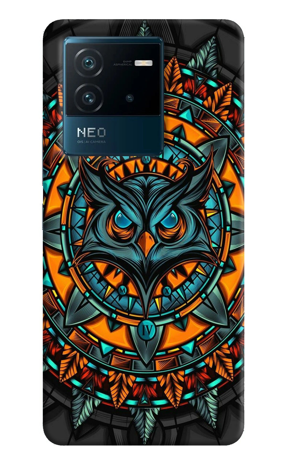 Angry Owl Art Case for IQOO Neo 6 5G