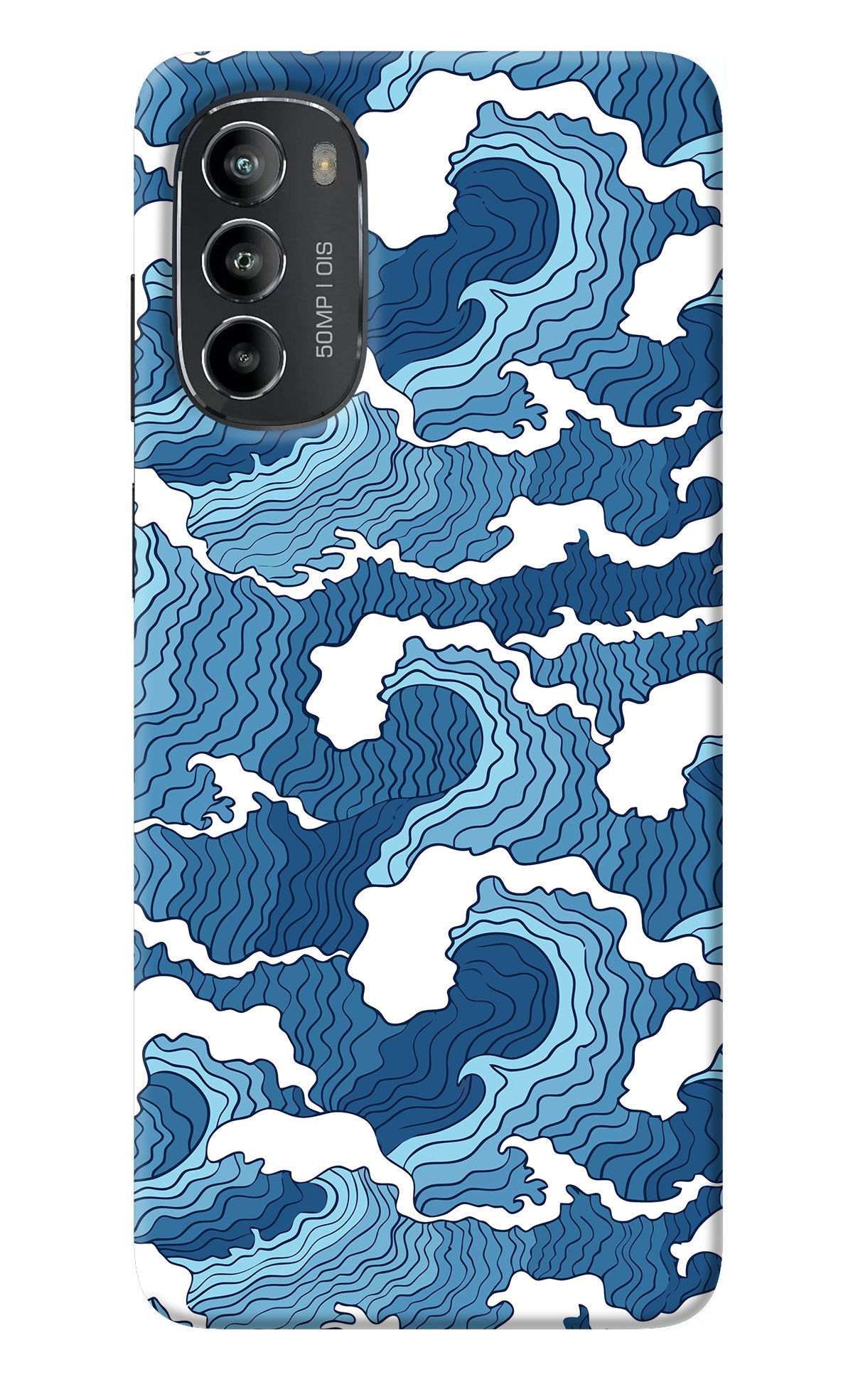 Blue Waves Moto G82 5G Back Cover