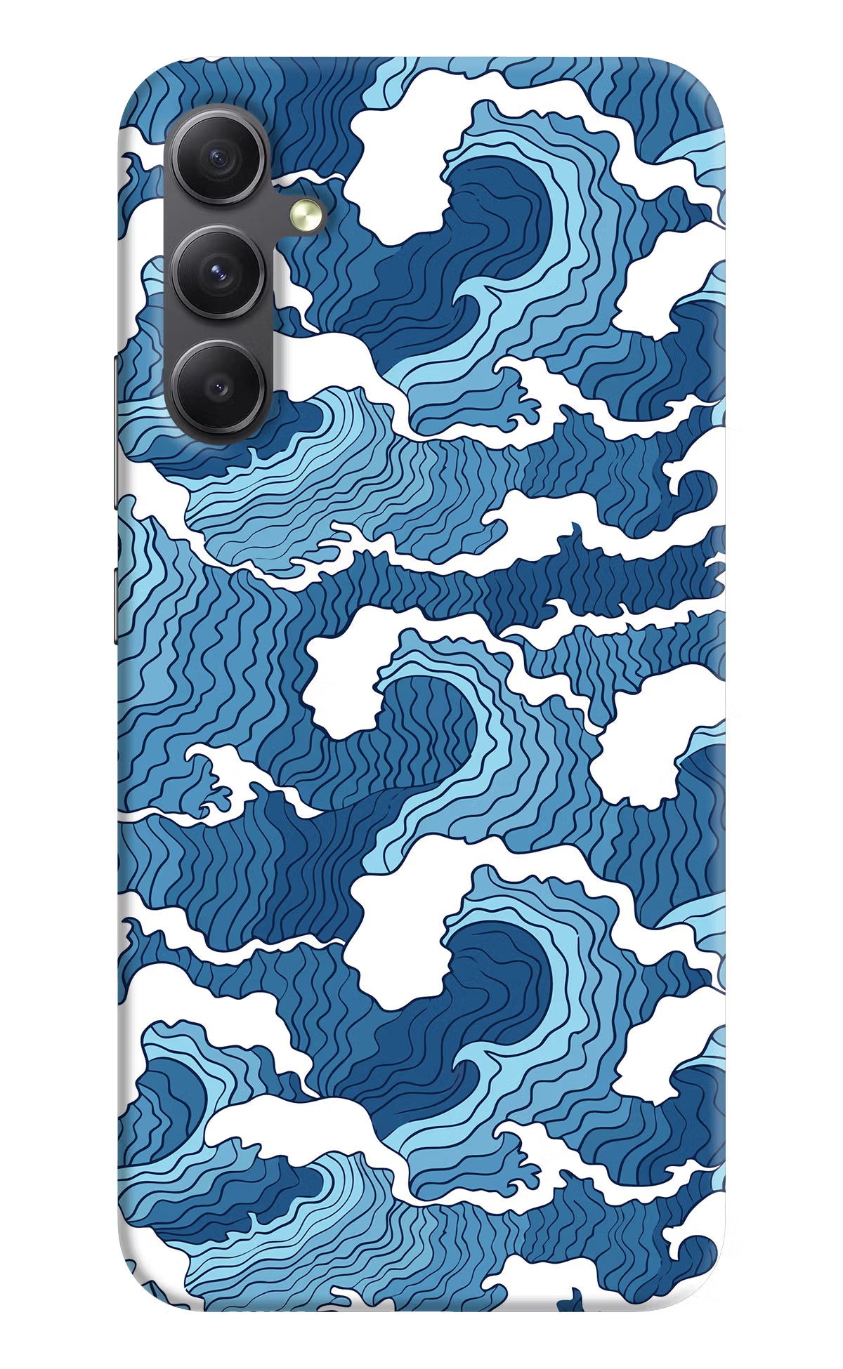 Blue Waves Case for Samsung A34 5G by Casekaro