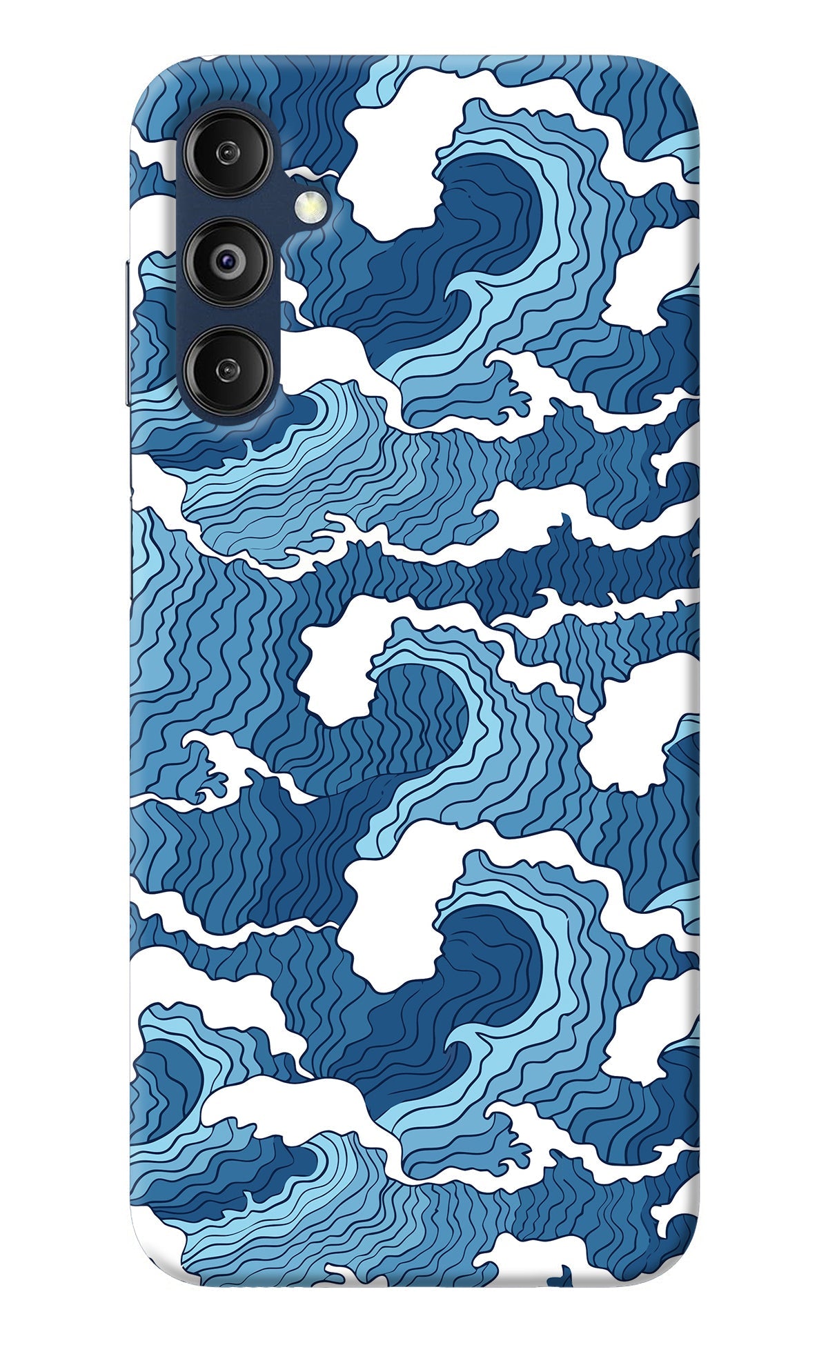 Blue Waves Samsung M14 Back Cover