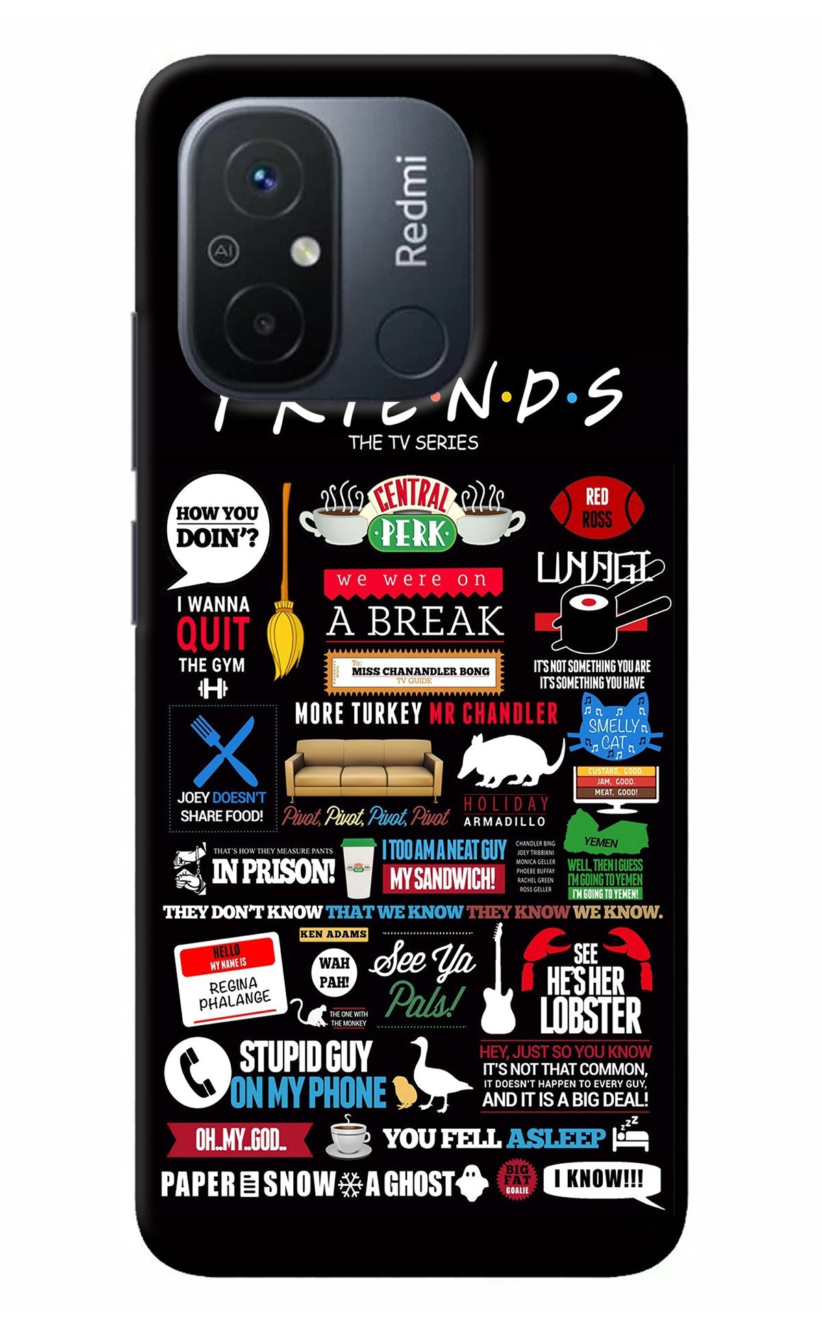 FRIENDS Redmi 12C Back Cover