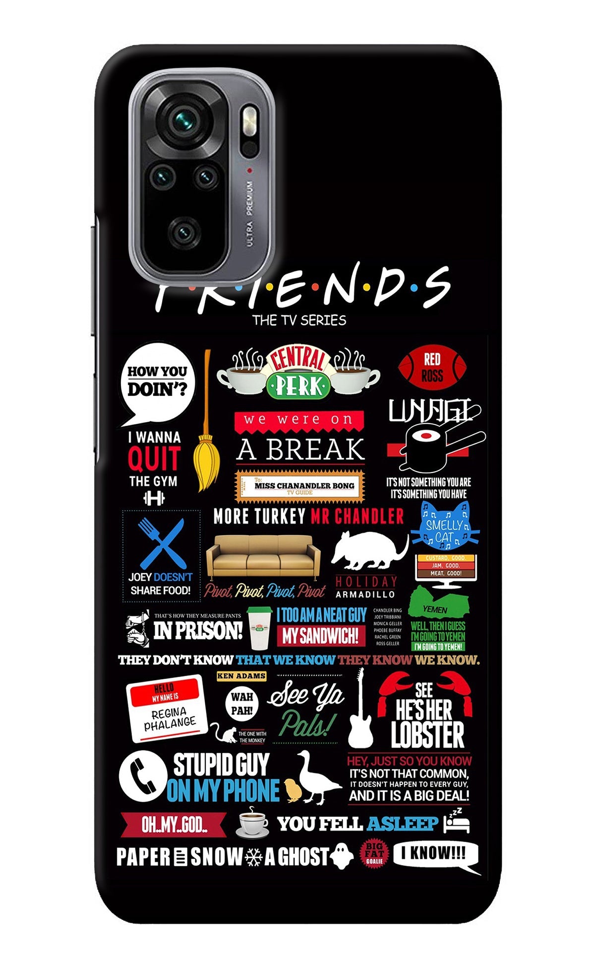 FRIENDS Redmi Note 11 SE Back Cover