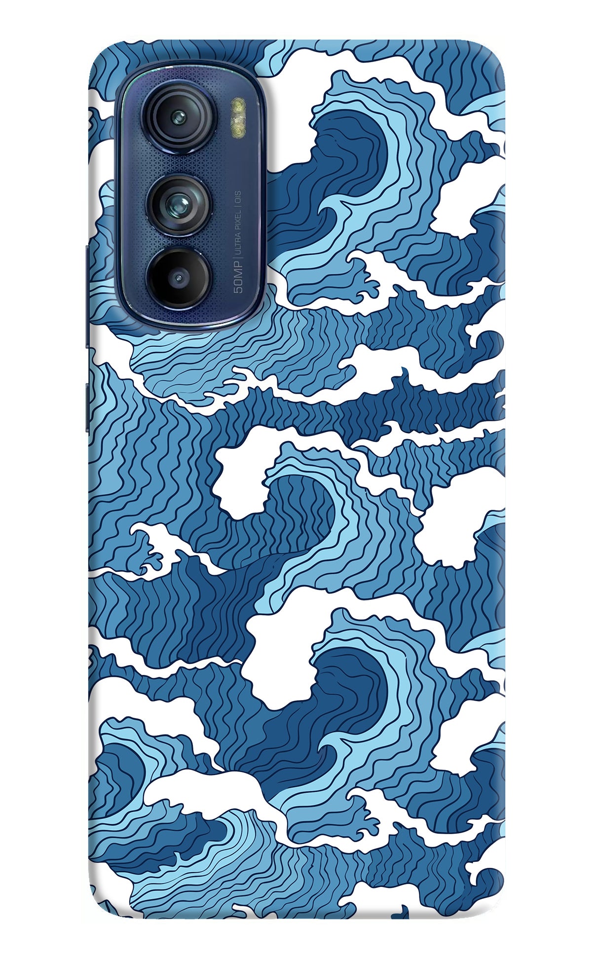 Blue Waves Case for Moto Edge 30