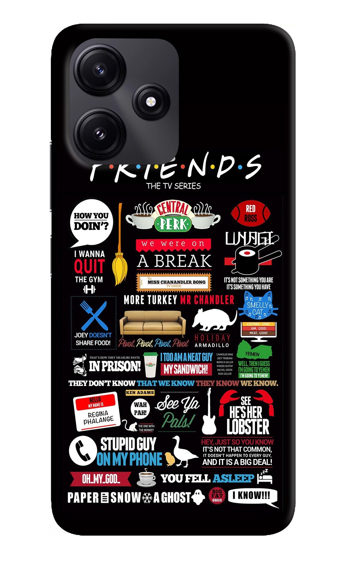 FRIENDS Redmi 12 5G Back Cover