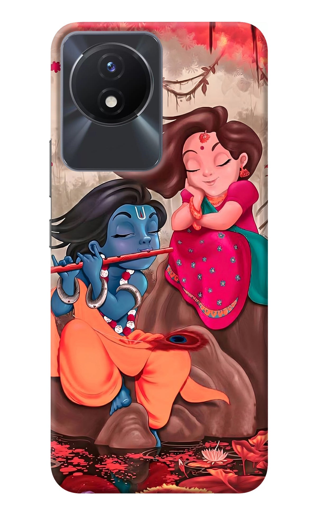 Radhe Krishna Vivo Y02/Y02T Back Cover