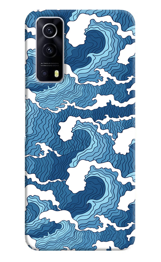Blue Waves Case for iQOO Z3 5G by Casekaro
