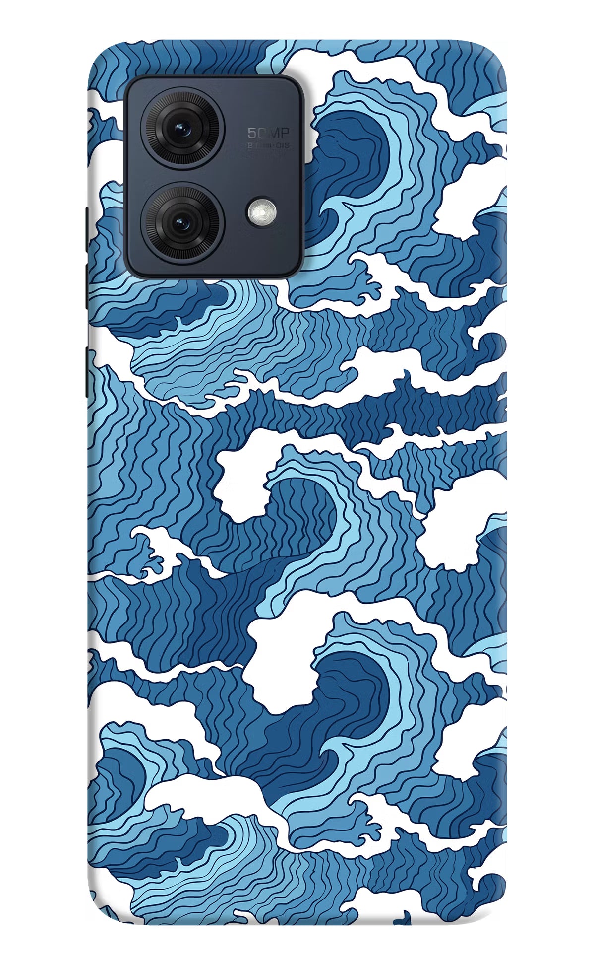 Blue Waves Case for Moto G54 5G by Casekaro