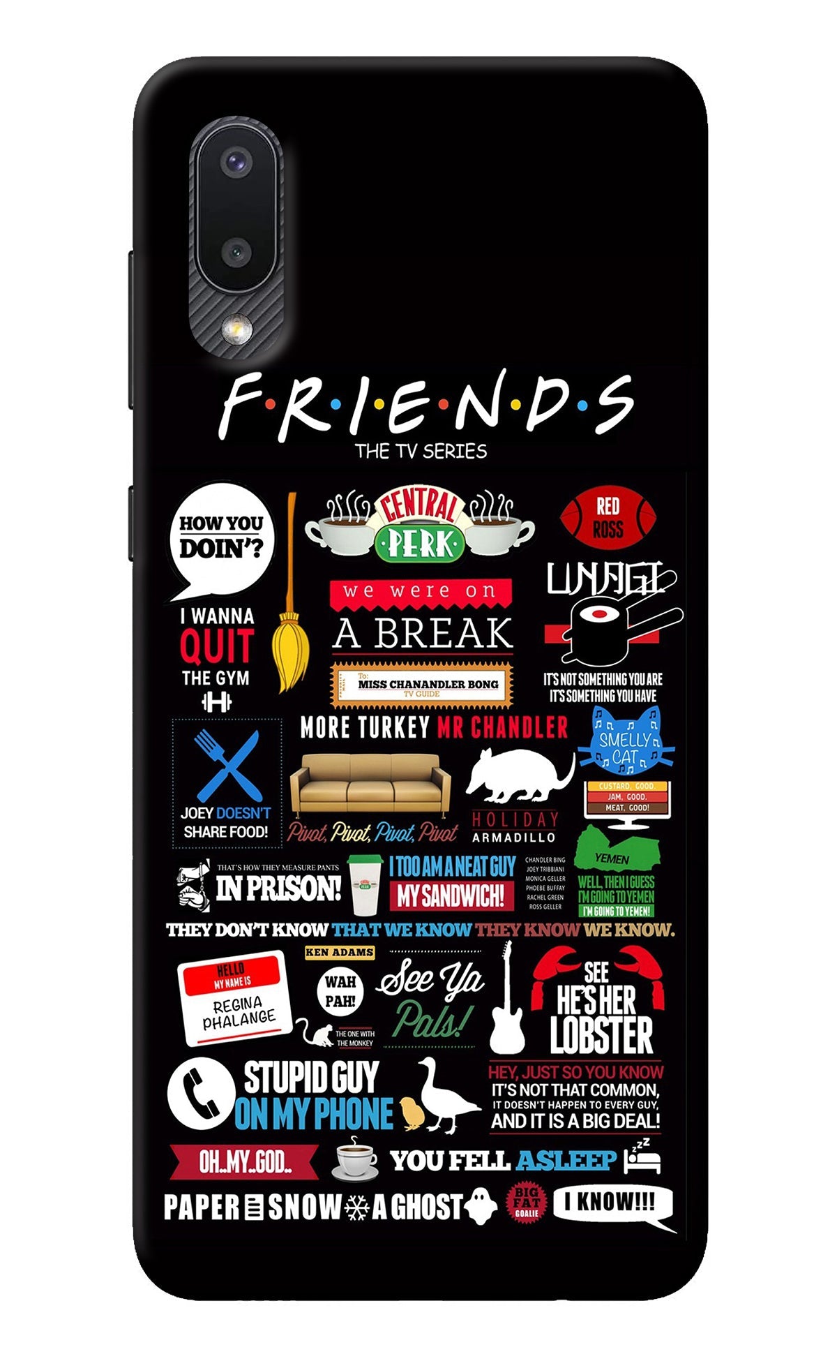 FRIENDS Samsung M02 Back Cover