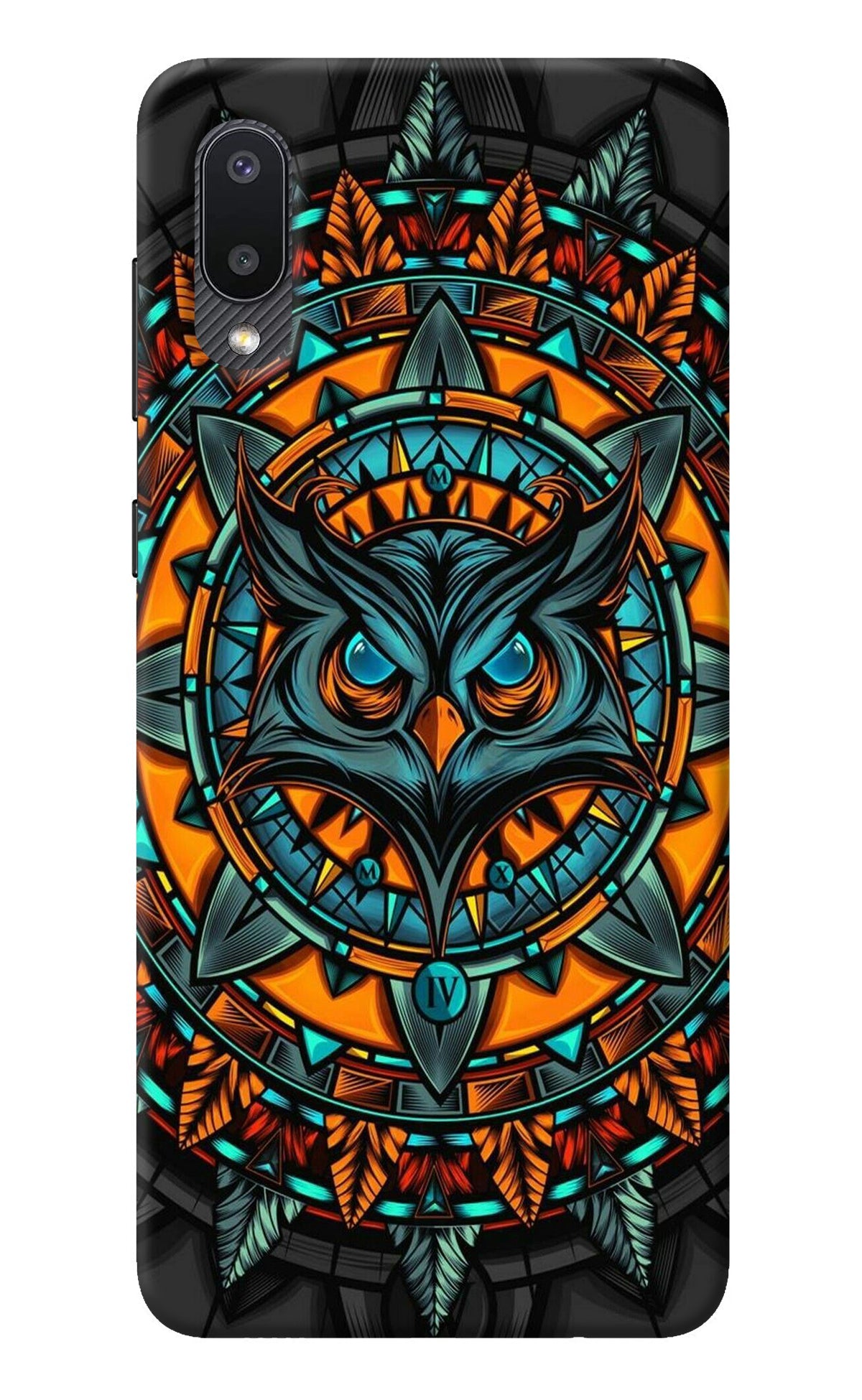 Angry Owl Art Samsung M02 Back Cover