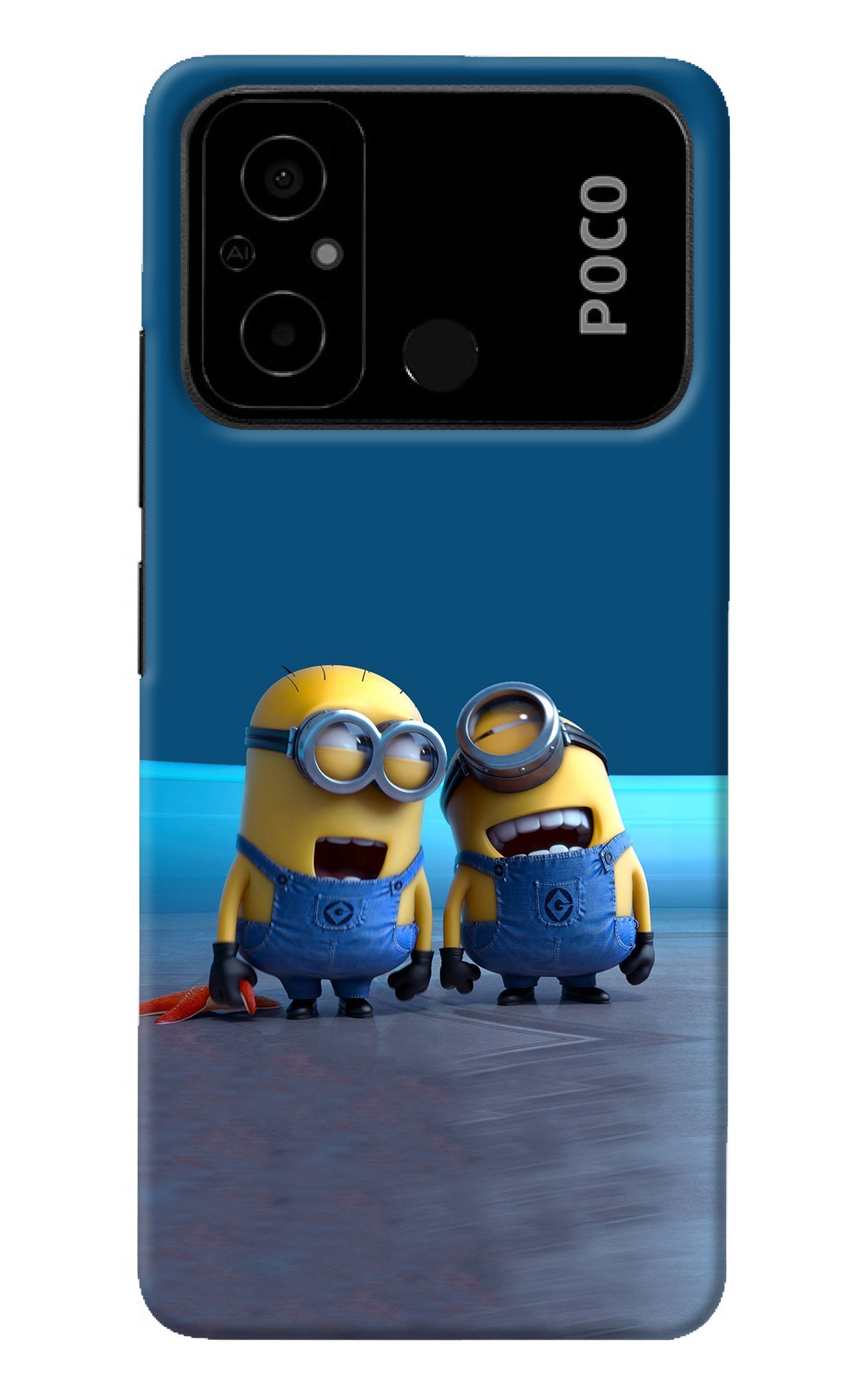 Minion Laughing Poco C55 Back Cover