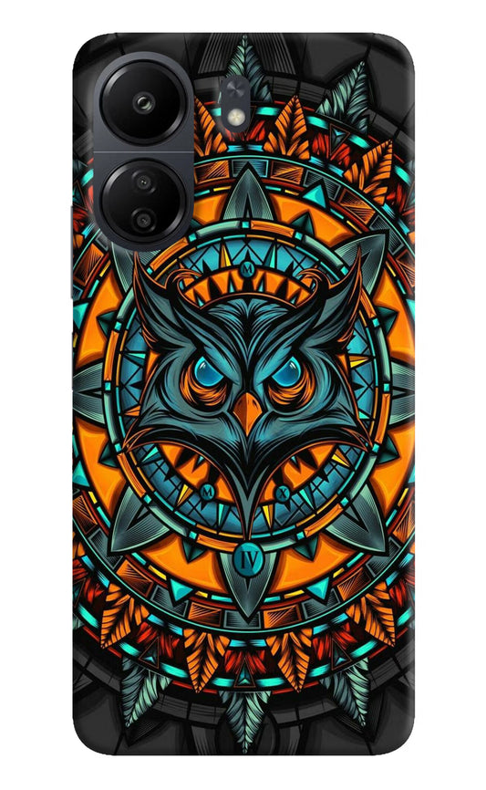 Angry Owl Art Case for Poco C65 by Casekaro