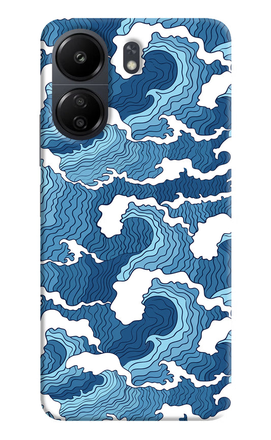 Blue Waves Case for Poco C65 by Casekaro