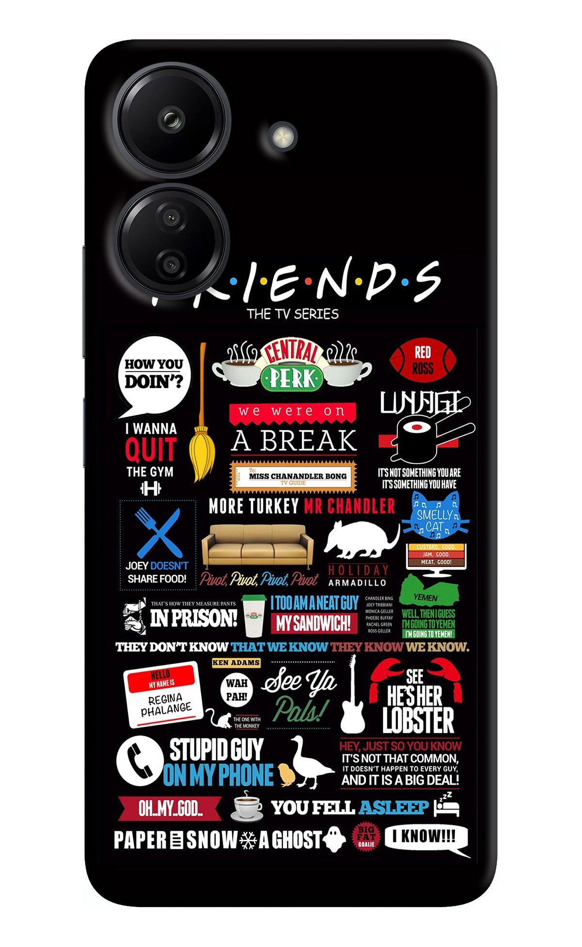 FRIENDS Redmi 13C 4G Back Cover