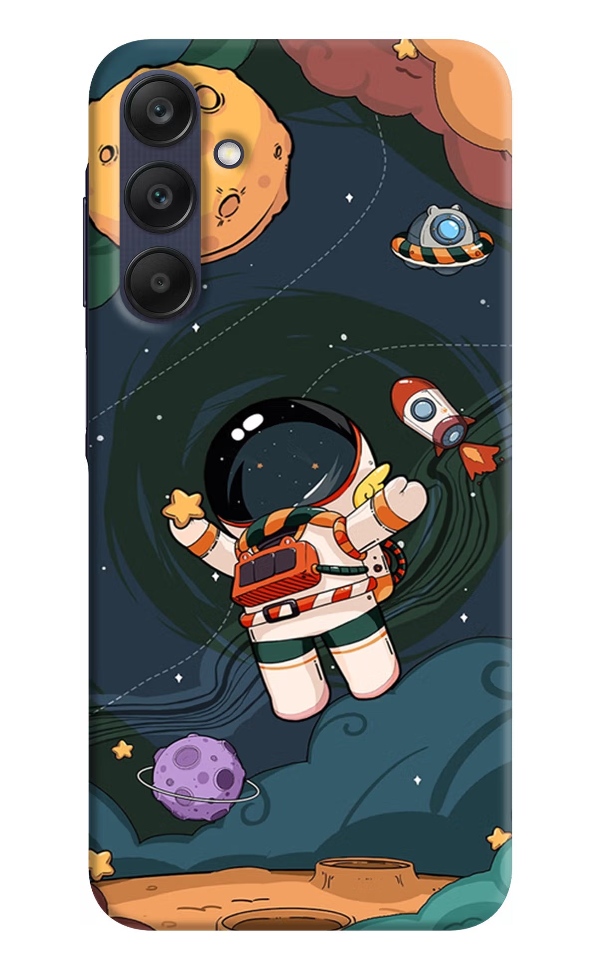 Cartoon Astronaut Case for Samsung A25 5G by Casekaro