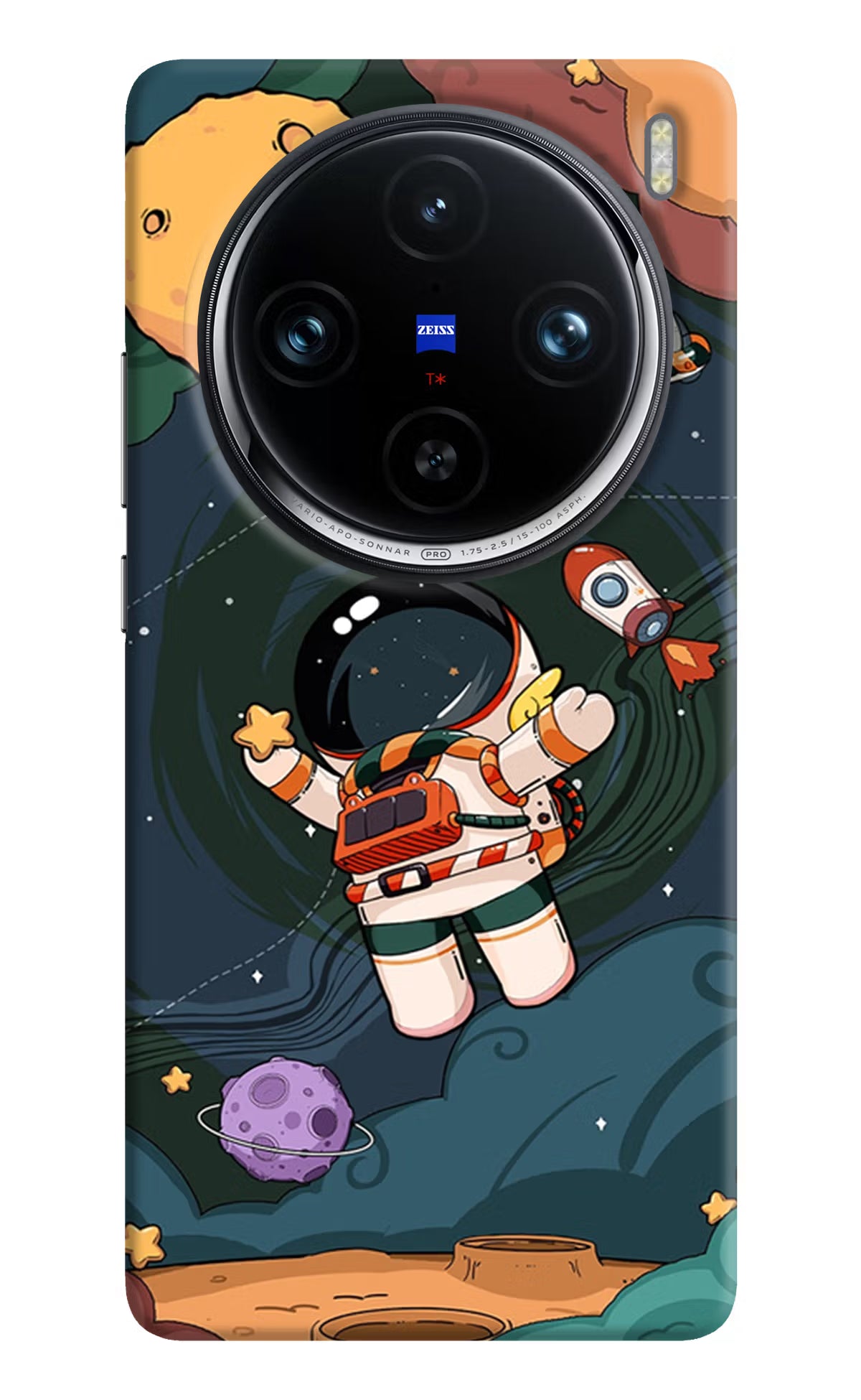 Cartoon Astronaut Case for Vivo X100 Pro by Casekaro