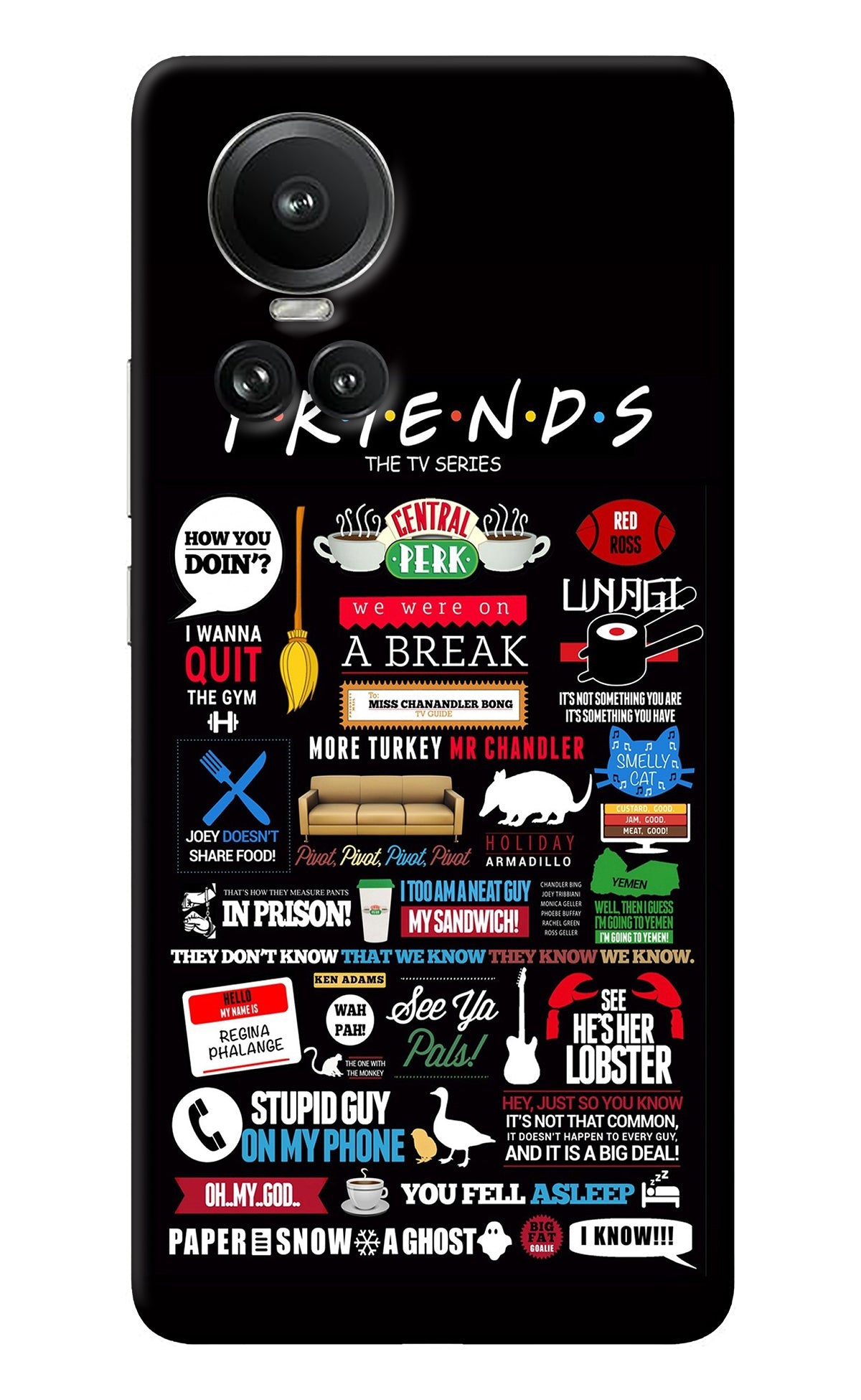 FRIENDS Oppo Reno10 5G/10 Pro 5G Back Cover