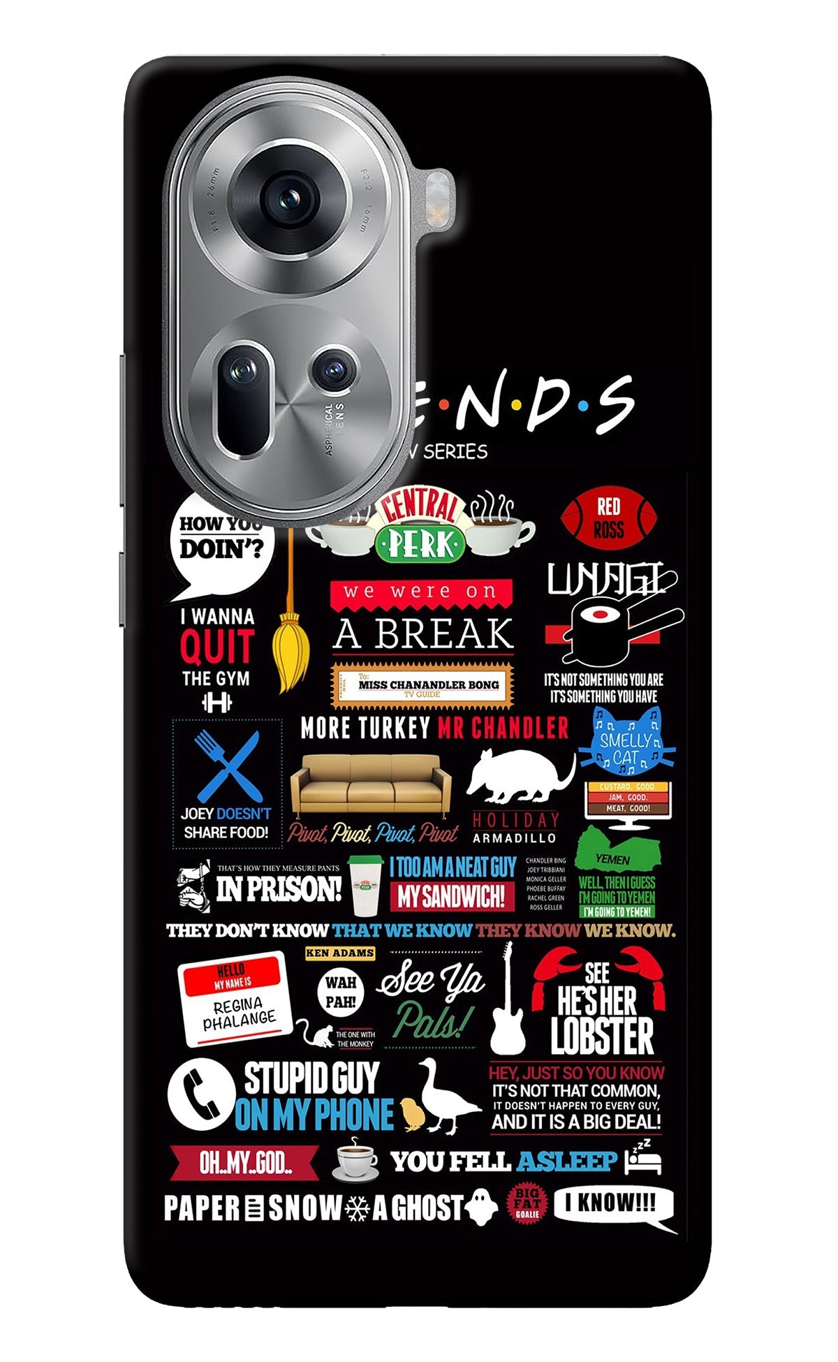 FRIENDS Oppo Reno11 Back Cover