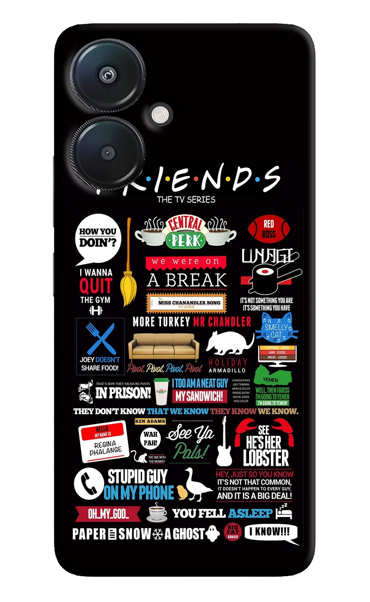 FRIENDS Redmi 13C 5G Back Cover