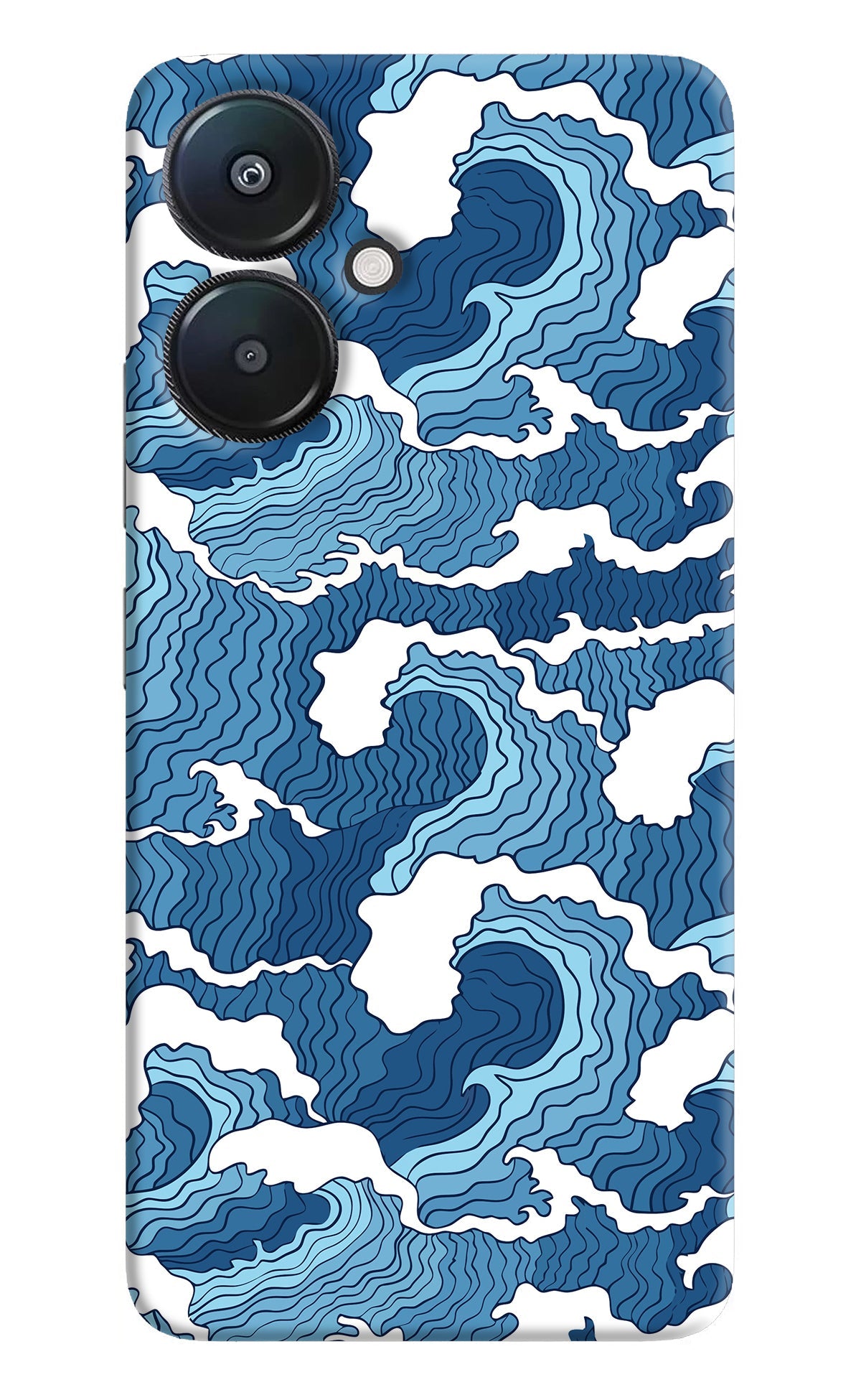 Blue Waves Redmi 13C 5G Back Cover