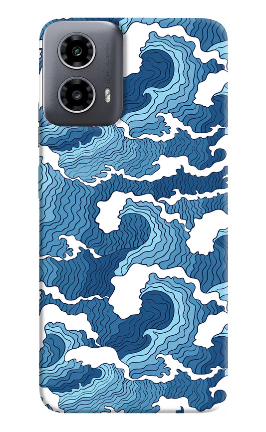 Blue Waves Case for Moto G34 5G by Casekaro