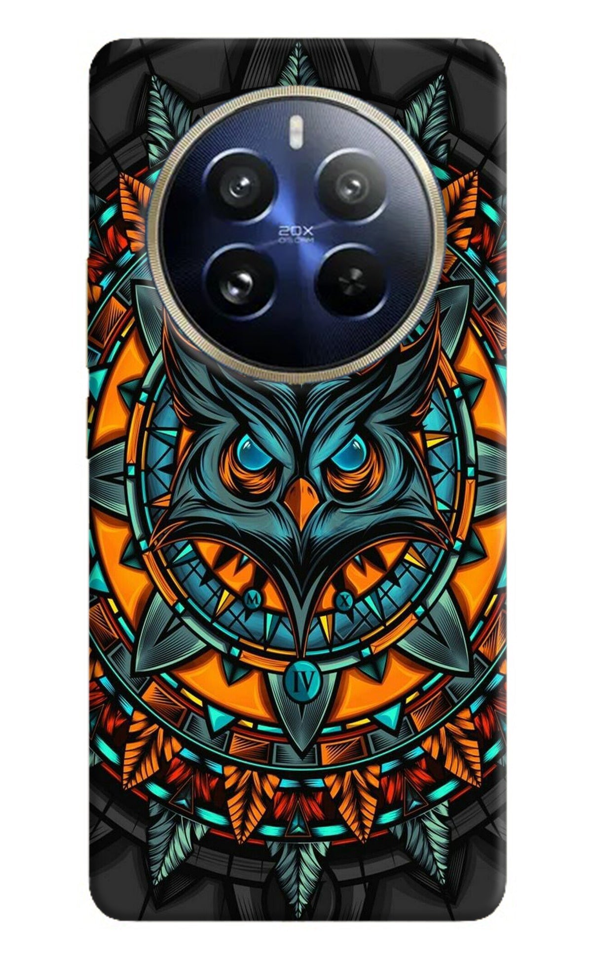 Angry Owl Art Realme P1 Pro 5G Back Cover