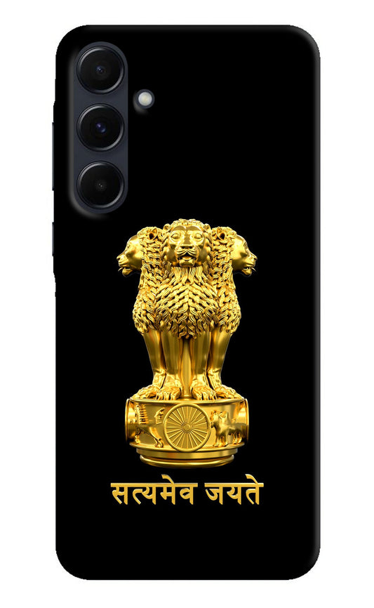 Satyamev Jayate Golden Samsung A35 5G Back Cover