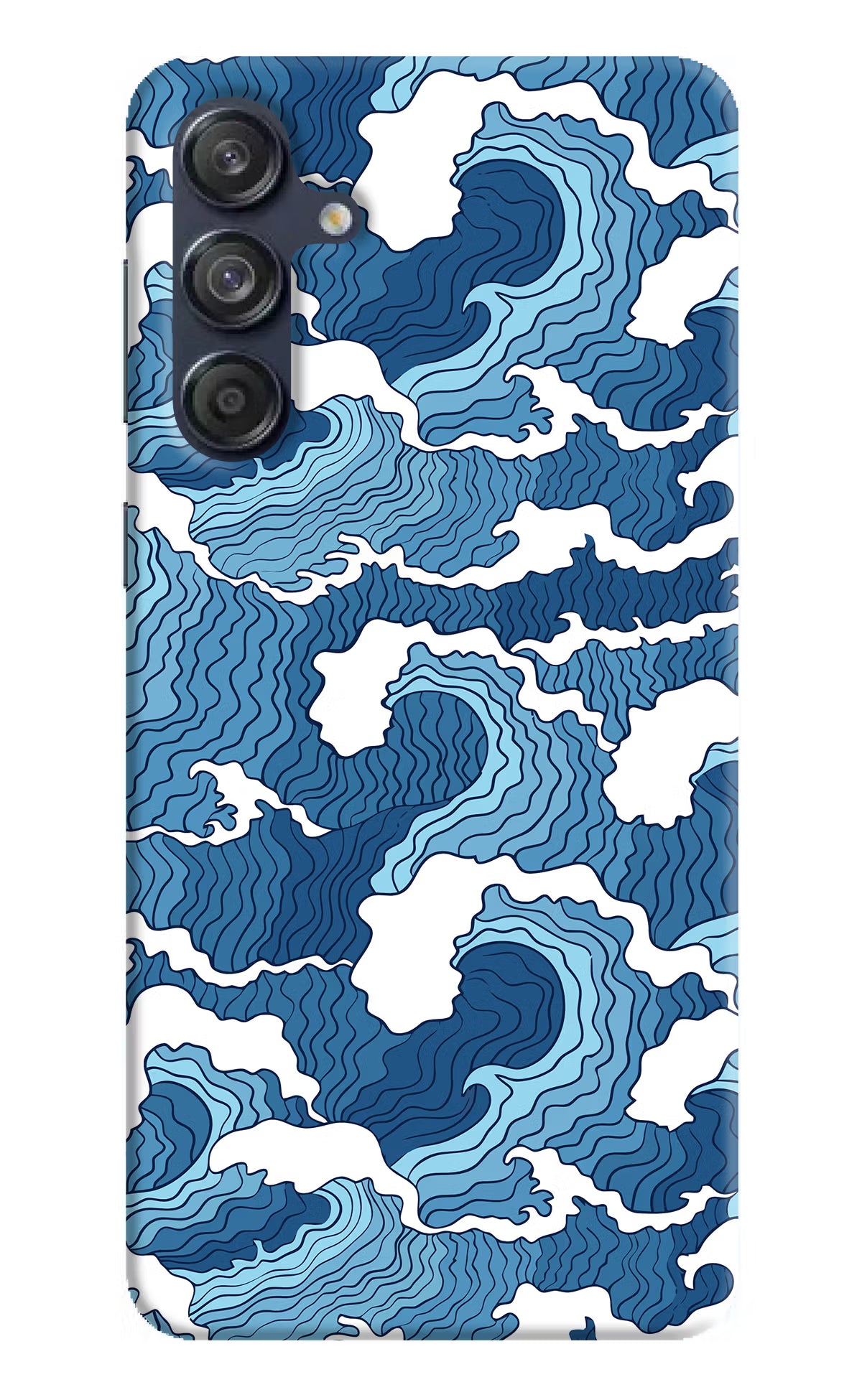 Blue Waves Case for Samsung M55 5G by Casekaro