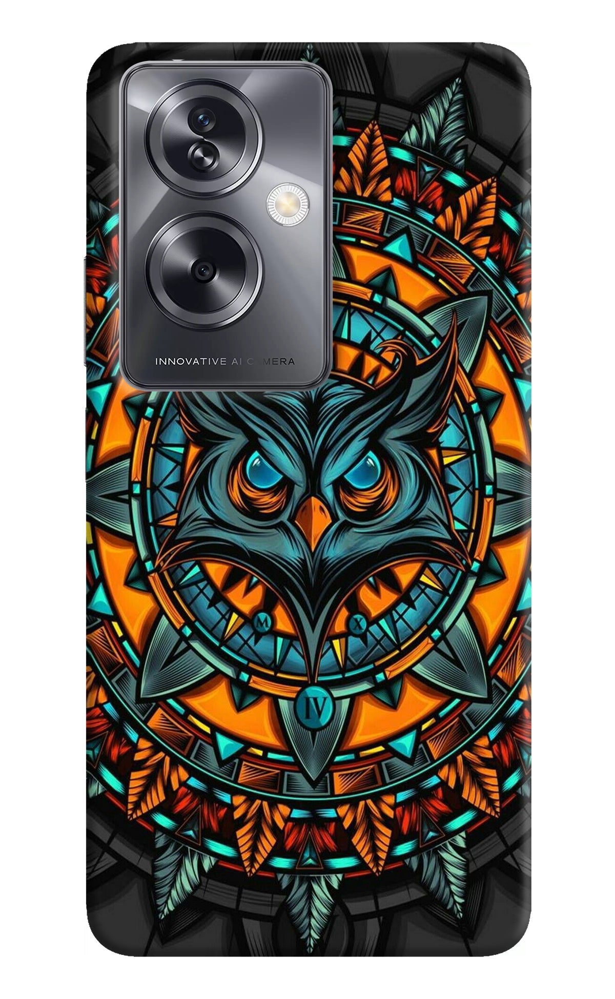 Angry Owl Art Oppo A79 5G Back Cover