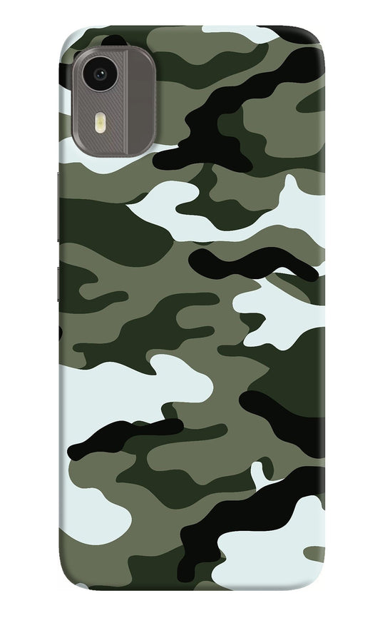 Camouflage Nokia C12/C12 Pro Back Cover