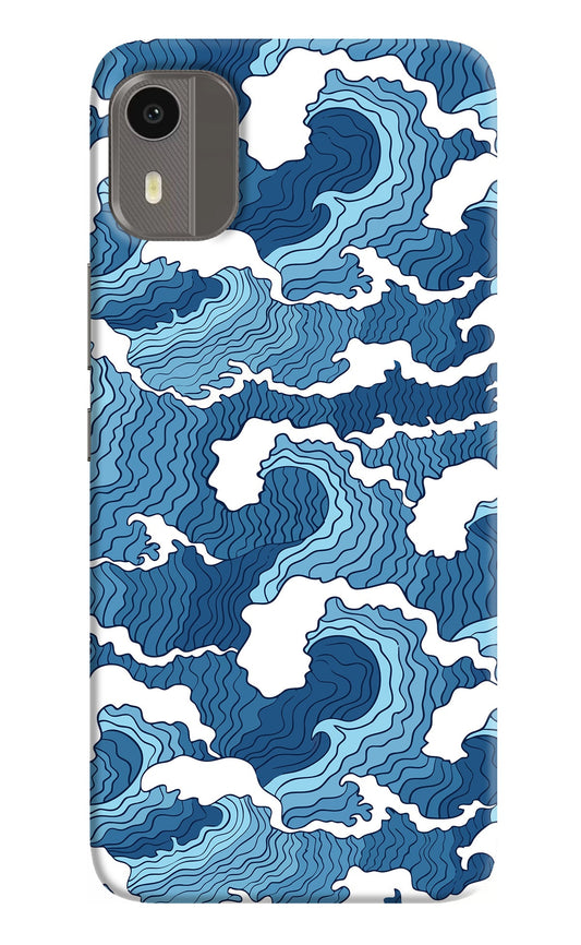 Blue Waves Nokia C12/C12 Pro Back Cover