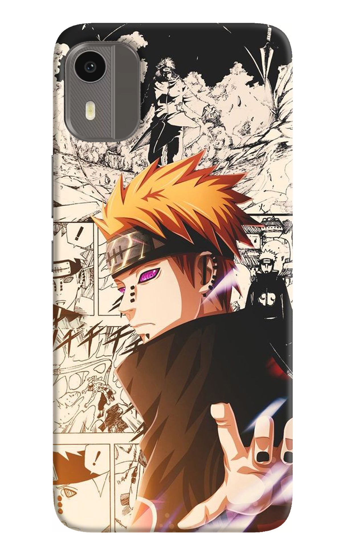 Pain Anime Nokia C12/C12 Pro Back Cover